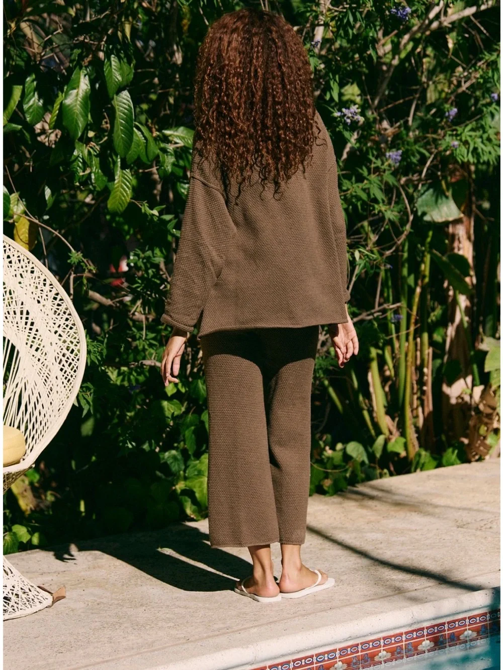 FREE PEOPLE Hailee Sweater Set in Brown Heather